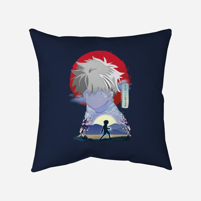 Killua Zoldyck-none removable cover w insert throw pillow-sacca