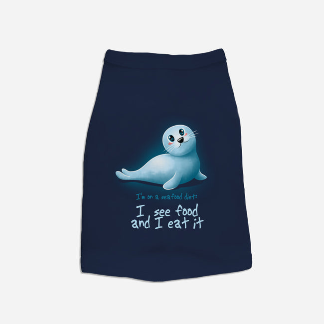 Seafood Diet-dog basic pet tank-erion_designs