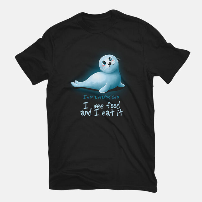 Seafood Diet-womens basic tee-erion_designs