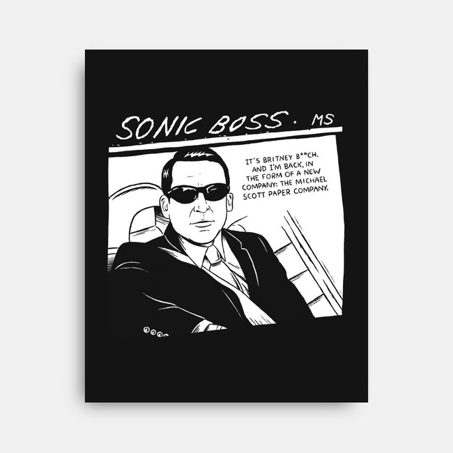Sonic Boss-none stretched canvas-paulagarcia