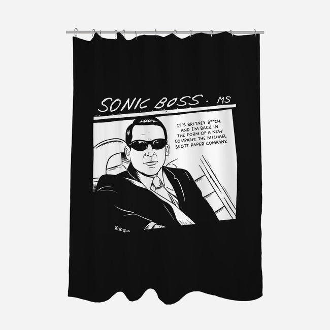 Sonic Boss-none polyester shower curtain-paulagarcia