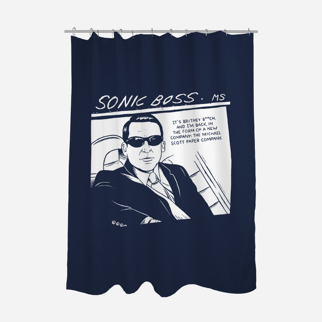 Sonic Boss-none polyester shower curtain-paulagarcia