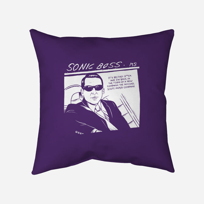 Sonic Boss-none removable cover throw pillow-paulagarcia