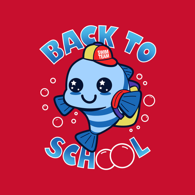 Back To School Of Fish-none fleece blanket-Boggs Nicolas