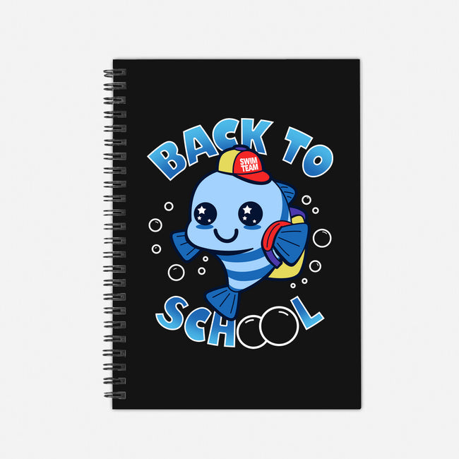 Back To School Of Fish-none dot grid notebook-Boggs Nicolas