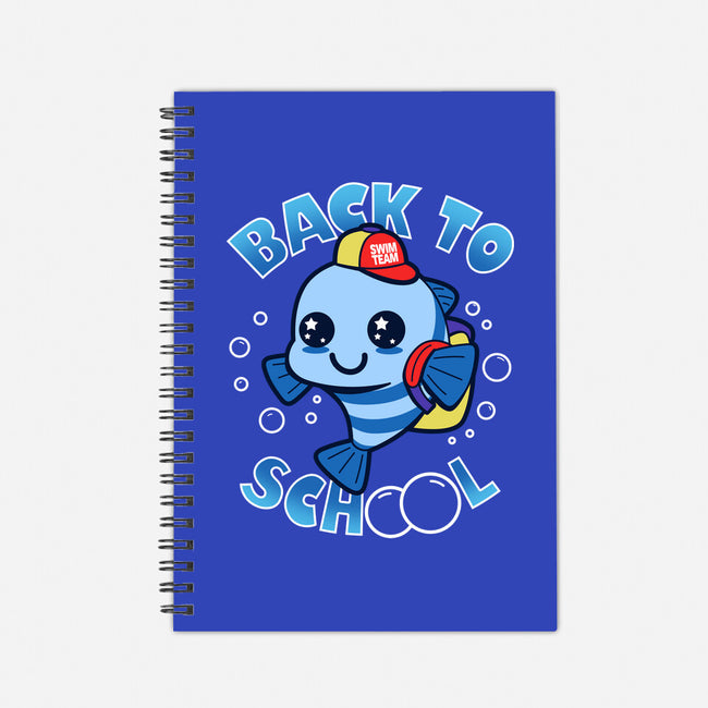 Back To School Of Fish-none dot grid notebook-Boggs Nicolas