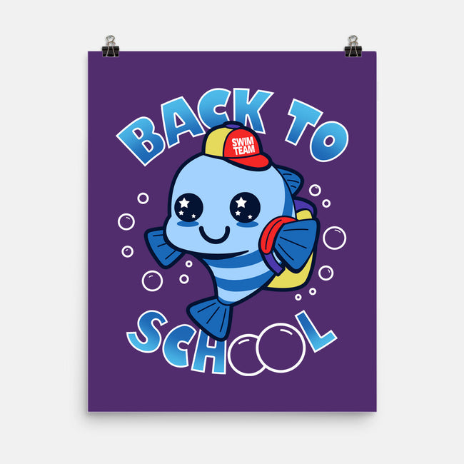 Back To School Of Fish-none matte poster-Boggs Nicolas