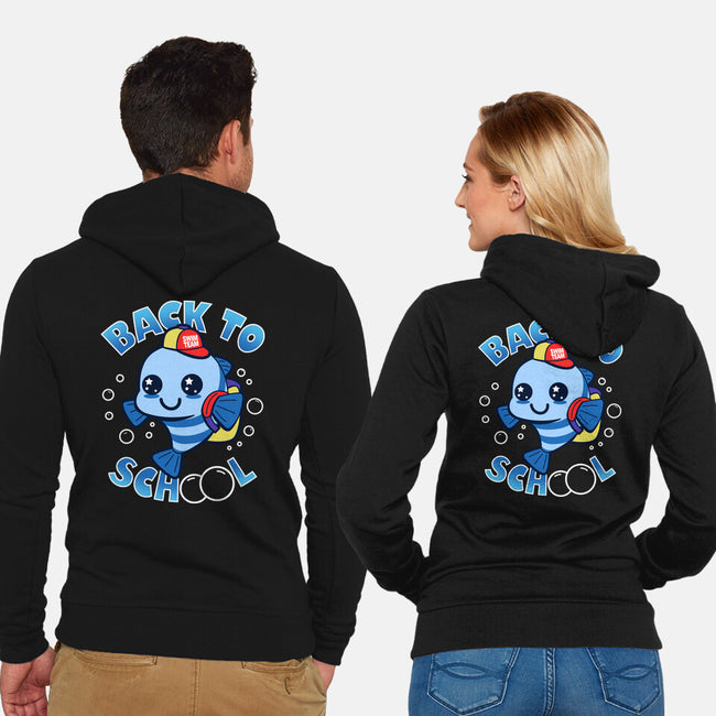 Back To School Of Fish-unisex zip-up sweatshirt-Boggs Nicolas