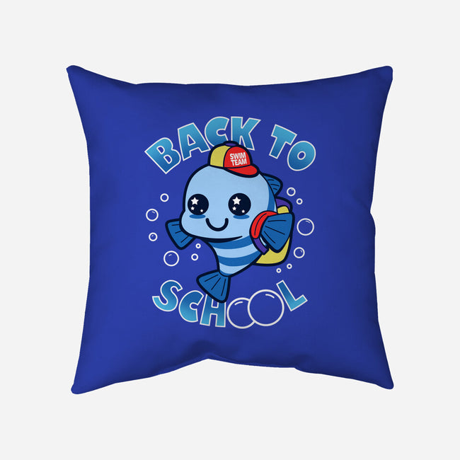 Back To School Of Fish-none removable cover throw pillow-Boggs Nicolas