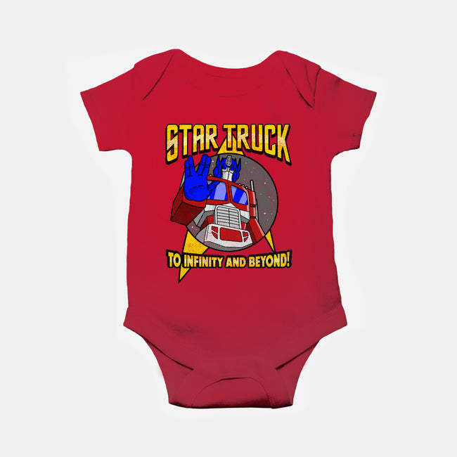 Star Truck-baby basic onesie-retrodivision