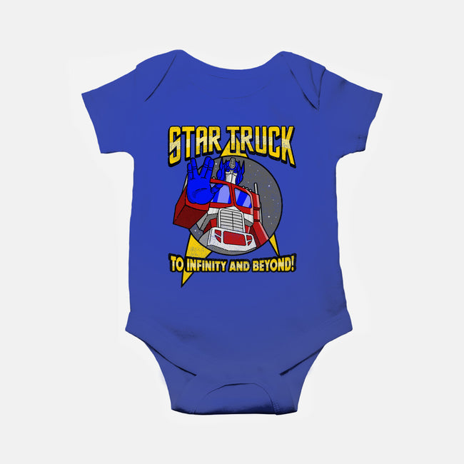 Star Truck-baby basic onesie-retrodivision