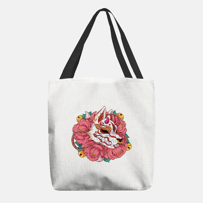 Kitsune Mask-none basic tote bag-Zaia Bloom