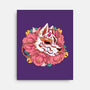 Kitsune Mask-none stretched canvas-Zaia Bloom