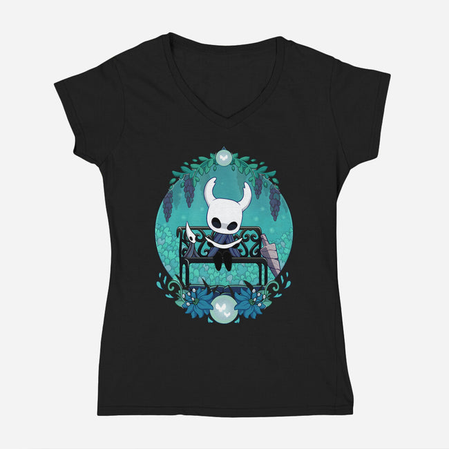 Creature Adventure-womens v-neck tee-Zaia Bloom