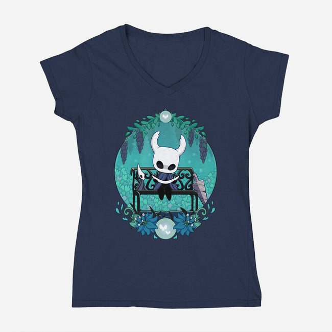 Creature Adventure-womens v-neck tee-Zaia Bloom