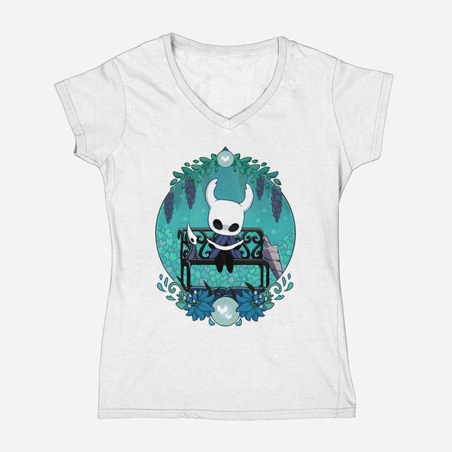 Creature Adventure-womens v-neck tee-Zaia Bloom