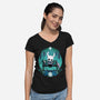 Creature Adventure-womens v-neck tee-Zaia Bloom