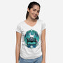 Creature Adventure-womens v-neck tee-Zaia Bloom