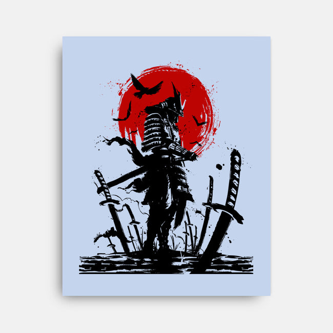 Samurai Japan-none stretched canvas-Faissal Thomas