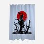Samurai Japan-none polyester shower curtain-Faissal Thomas
