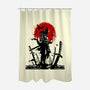 Samurai Japan-none polyester shower curtain-Faissal Thomas