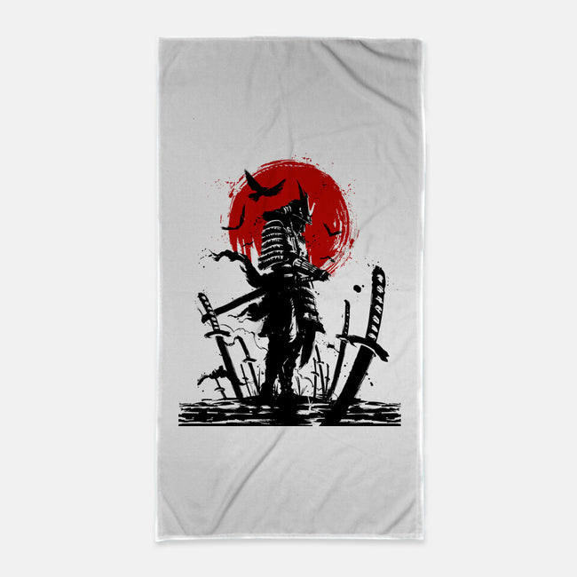 Samurai Japan-none beach towel-Faissal Thomas