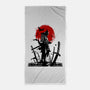 Samurai Japan-none beach towel-Faissal Thomas