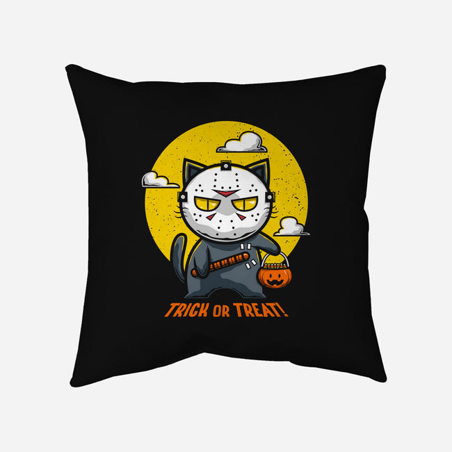 Catloween-none removable cover w insert throw pillow-krisren28