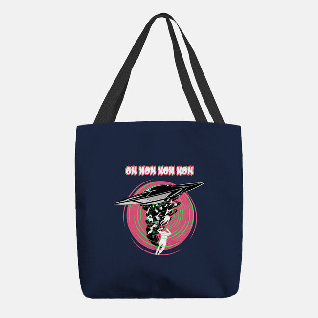 Feed The Saucer-none basic tote bag-palmstreet