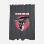 Feed The Saucer-none polyester shower curtain-palmstreet