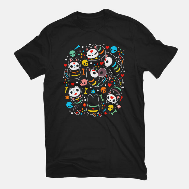 Sweet Spook Cat-womens fitted tee-Vallina84