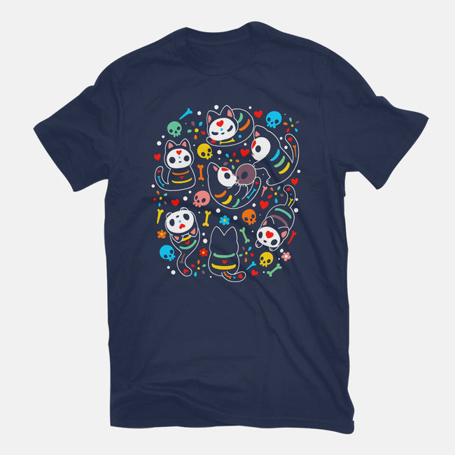 Sweet Spook Cat-womens fitted tee-Vallina84