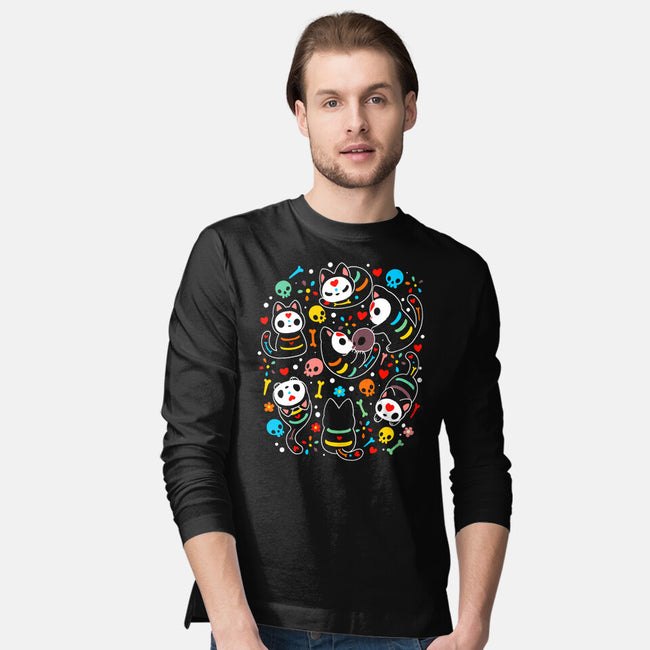 Sweet Spook Cat-mens long sleeved tee-Vallina84