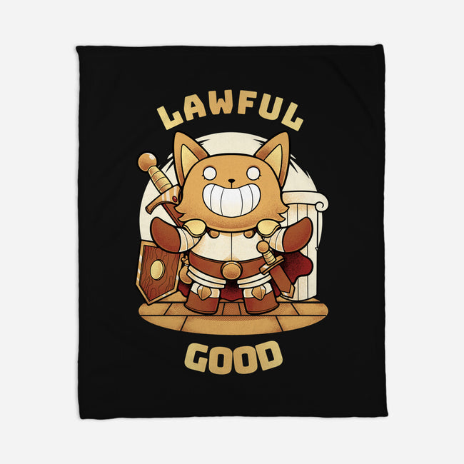 Lawful Good-none fleece blanket-FunkVampire