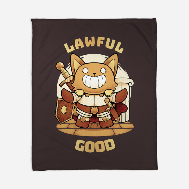 Lawful Good-none fleece blanket-FunkVampire