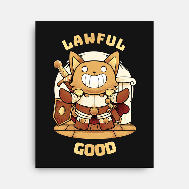 Lawful Good-none stretched canvas-FunkVampire