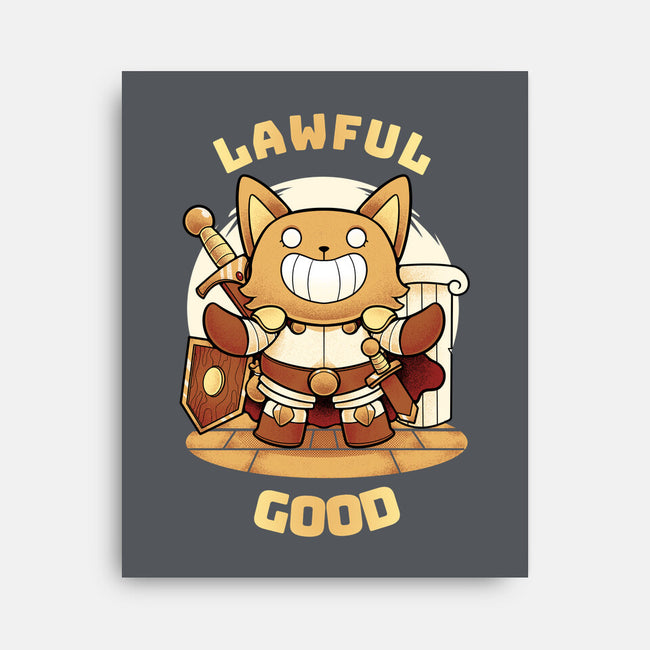 Lawful Good-none stretched canvas-FunkVampire