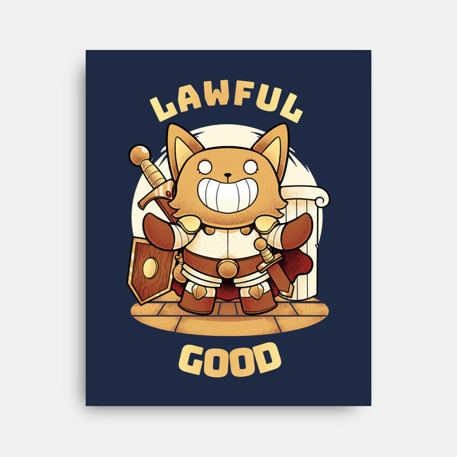 Lawful Good-none stretched canvas-FunkVampire