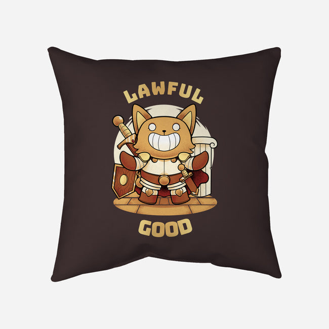 Lawful Good-none removable cover w insert throw pillow-FunkVampire