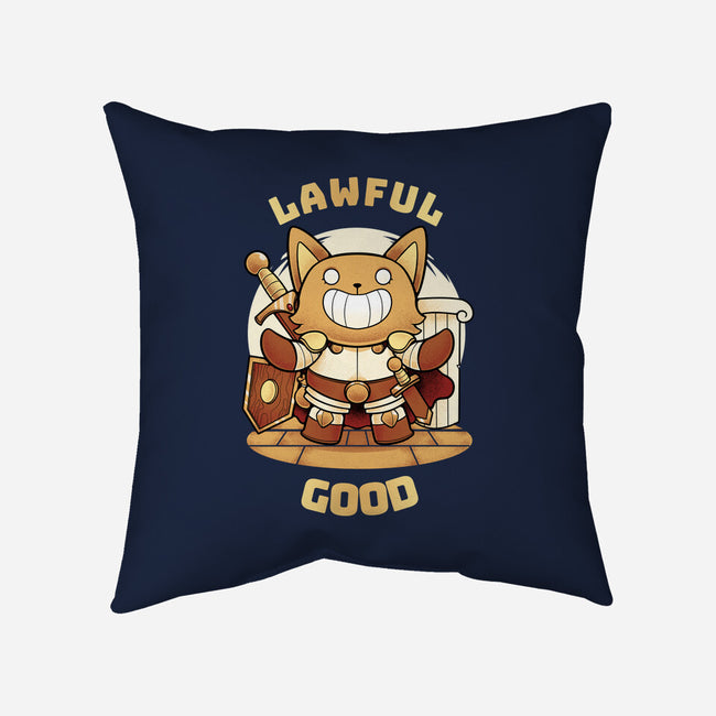 Lawful Good-none removable cover w insert throw pillow-FunkVampire