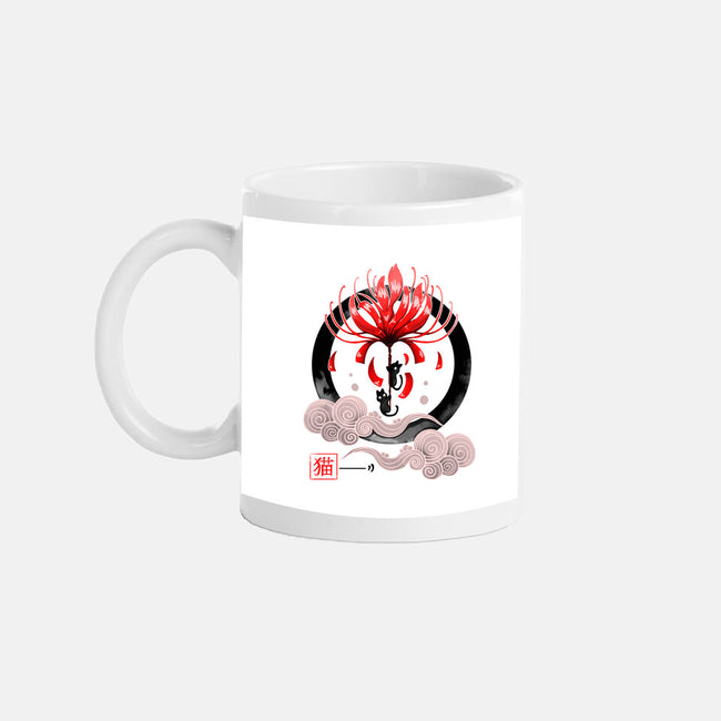 Neko Flower-none mug drinkware-Vallina84