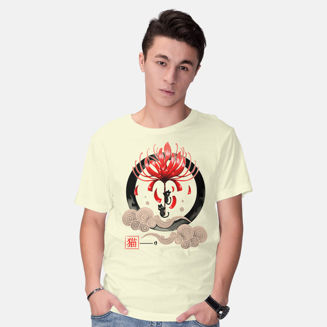 Neko Flower-mens basic tee-Vallina84