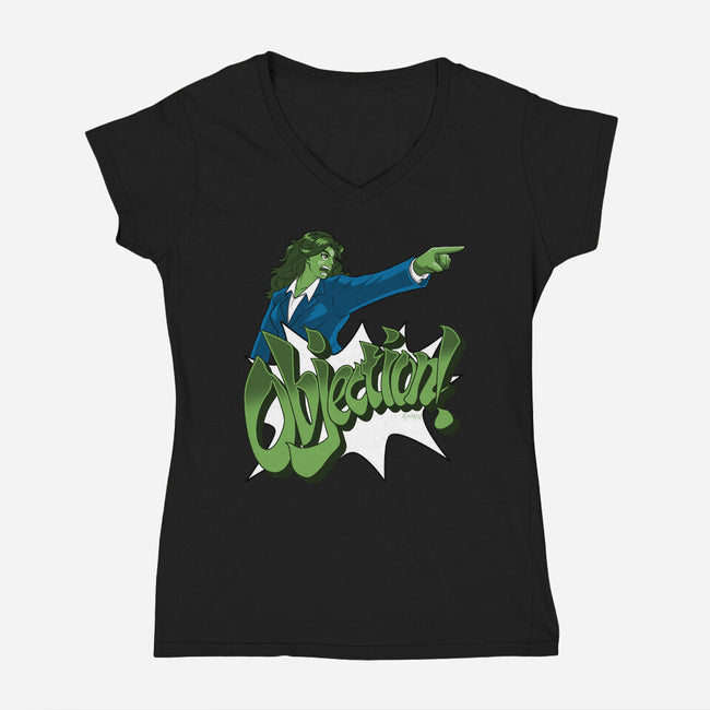 Super Lawyer-womens v-neck tee-Andriu