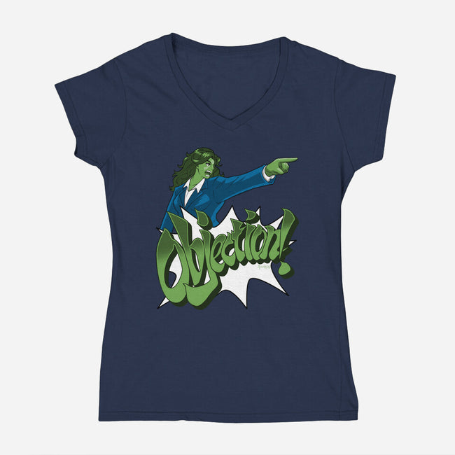 Super Lawyer-womens v-neck tee-Andriu