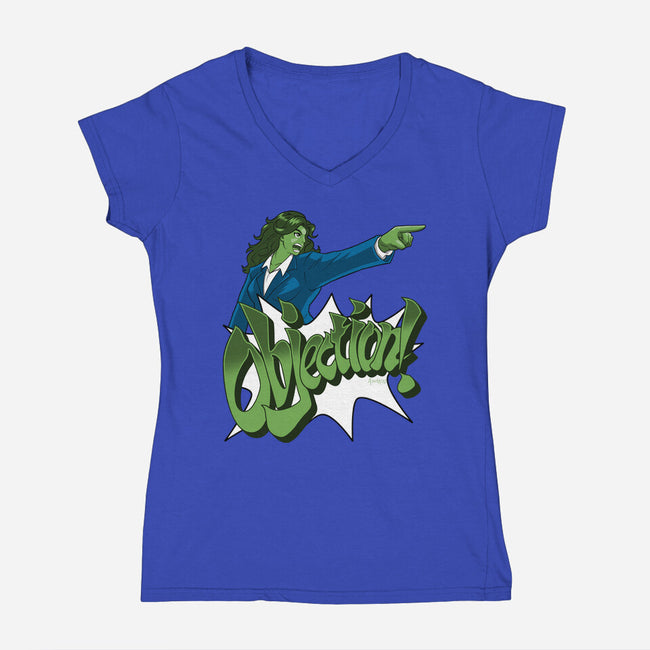 Super Lawyer-womens v-neck tee-Andriu