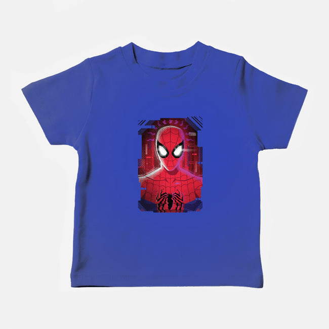 Spider Glitch-baby basic tee-danielmorris1993