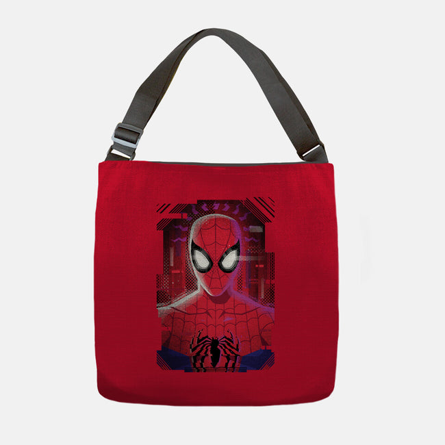 Spider Glitch-none adjustable tote bag-danielmorris1993