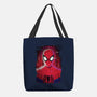 Spider Glitch-none basic tote bag-danielmorris1993