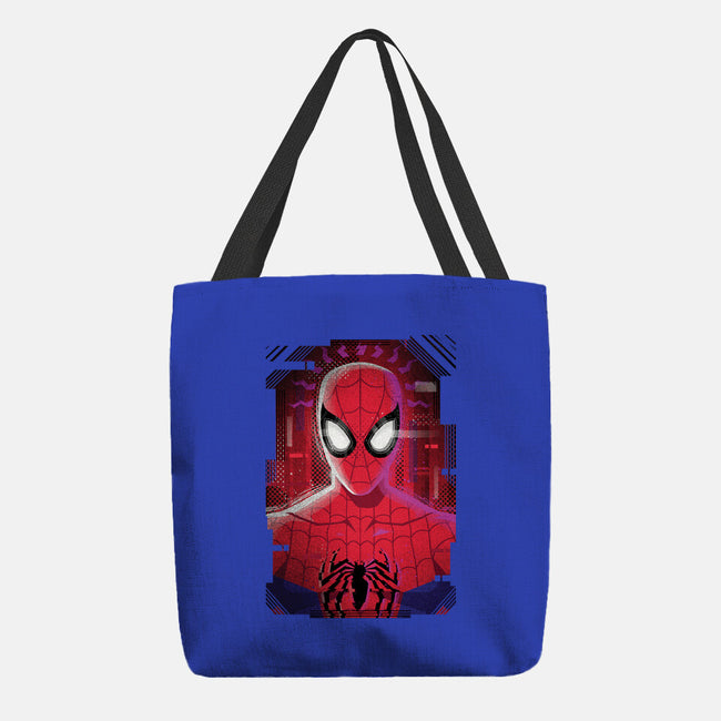 Spider Glitch-none basic tote bag-danielmorris1993