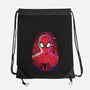 Spider Glitch-none drawstring bag-danielmorris1993